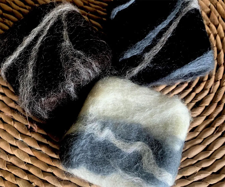 Felted Tallow Soap Bar