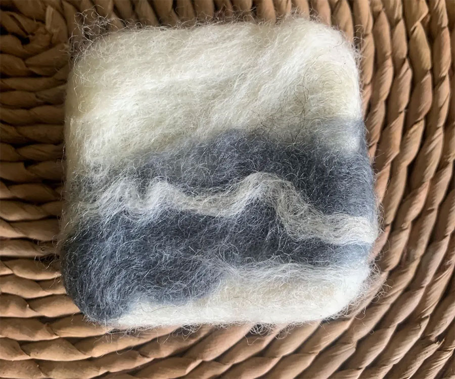 Felted Tallow Soap Bar